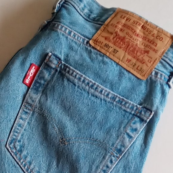 Levi's premium 501 button fly light wash Big E jeans - Picture 13 of 13